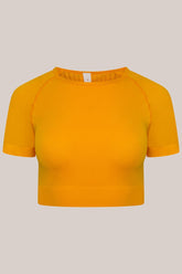Speedy Short Sleeve Top - Yellow-Araa Active